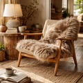 Single Sheepskin — Taupe — product and styling photograph