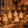 Holiday Starbursts, Snowmen & Tealights — Set of 44 — Details — product and styling photograph
