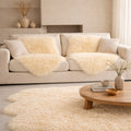 Single Sheepskins — Pair — Champagne — product and styling photograph