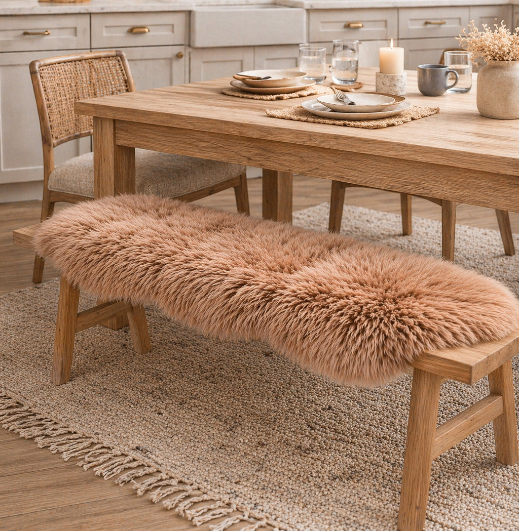 Double Sheepskins — Pair — Oyster — product and styling photograph