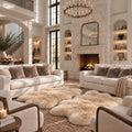 Quad Sheepskins — Pair — Champagne — product and styling photograph