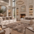 Quad Sheepskins — Pair — Taupe — product and styling photograph