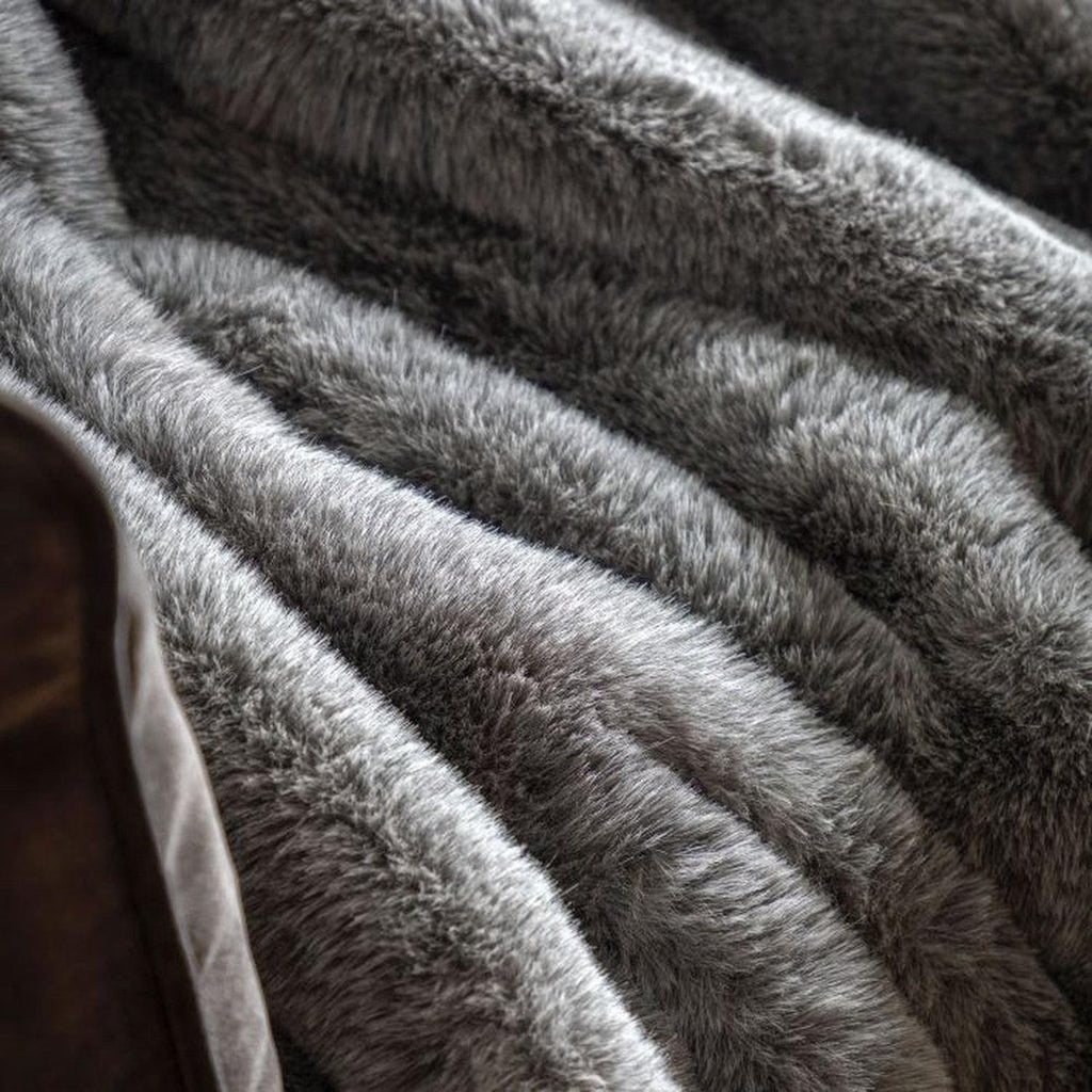 Roscose Faux Fur Throw — product and styling photograph