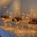 Festive Wire Trees & Deer — Set of Nine — Details — product and styling photograph